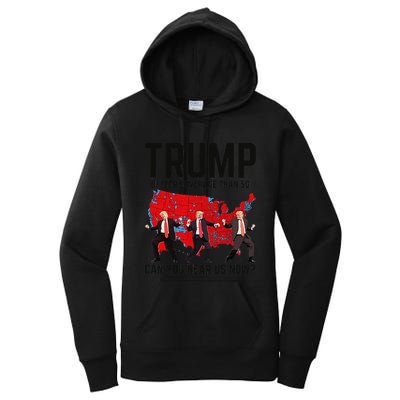 Trump Dance Better Coverage Than 5g Can You Hear Us Now Women's Pullover Hoodie