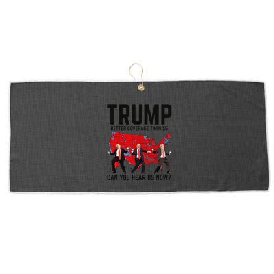 Trump Dance Better Coverage Than 5g Can You Hear Us Now Large Microfiber Waffle Golf Towel
