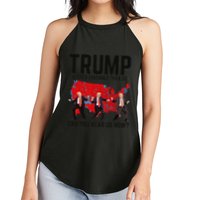 Trump Dance Better Coverage Than 5g Can You Hear Us Now Women's Perfect Tri Rocker Tank