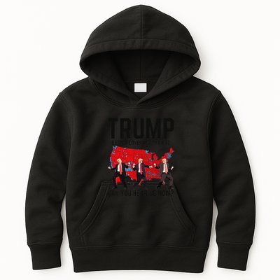 Trump Dance Better Coverage Than 5g Can You Hear Us Now Kids Hoodie