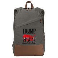 Trump Dance Better Coverage Than 5g Can You Hear Us Now Cotton Canvas Backpack