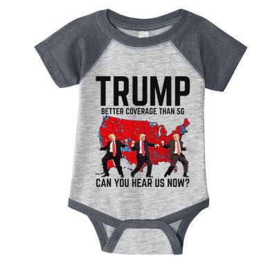 Trump Dance Better Coverage Than 5g Can You Hear Us Now Infant Baby Jersey Bodysuit