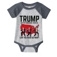 Trump Dance Better Coverage Than 5g Can You Hear Us Now Infant Baby Jersey Bodysuit