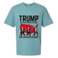 Trump Dance Better Coverage Than 5g Can You Hear Us Now Sueded Cloud Jersey T-Shirt