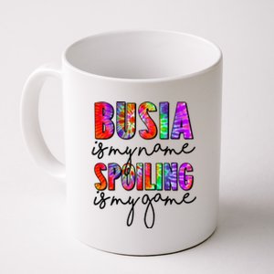 Tie Dye Busia Is My Name Spoiling Is My Game Mothers Day Gift Coffee Mug