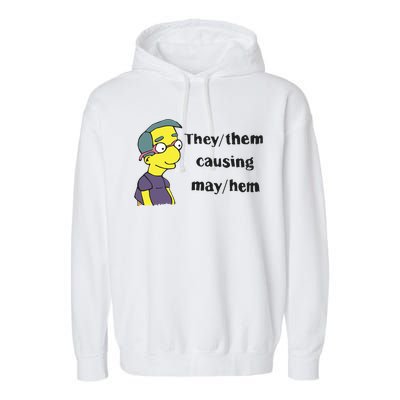 The Disgusting Brothers They Them Causing May Hem Garment-Dyed Fleece Hoodie