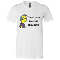 The Disgusting Brothers They Them Causing May Hem V-Neck T-Shirt