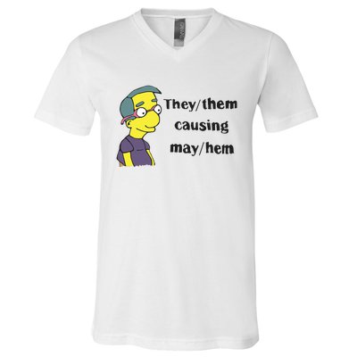 The Disgusting Brothers They Them Causing May Hem V-Neck T-Shirt