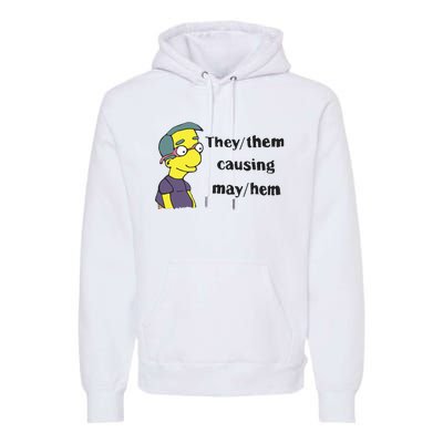 The Disgusting Brothers They Them Causing May Hem Premium Hoodie