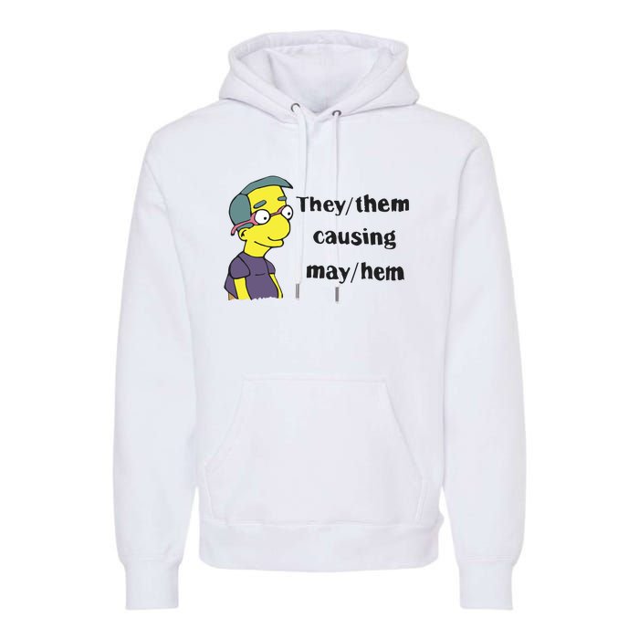 The Disgusting Brothers They Them Causing May Hem Premium Hoodie