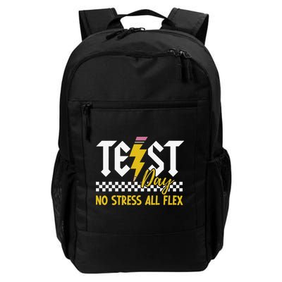 Testing Day Bruh No Stress All Flex Teacher Student Daily Commute Backpack