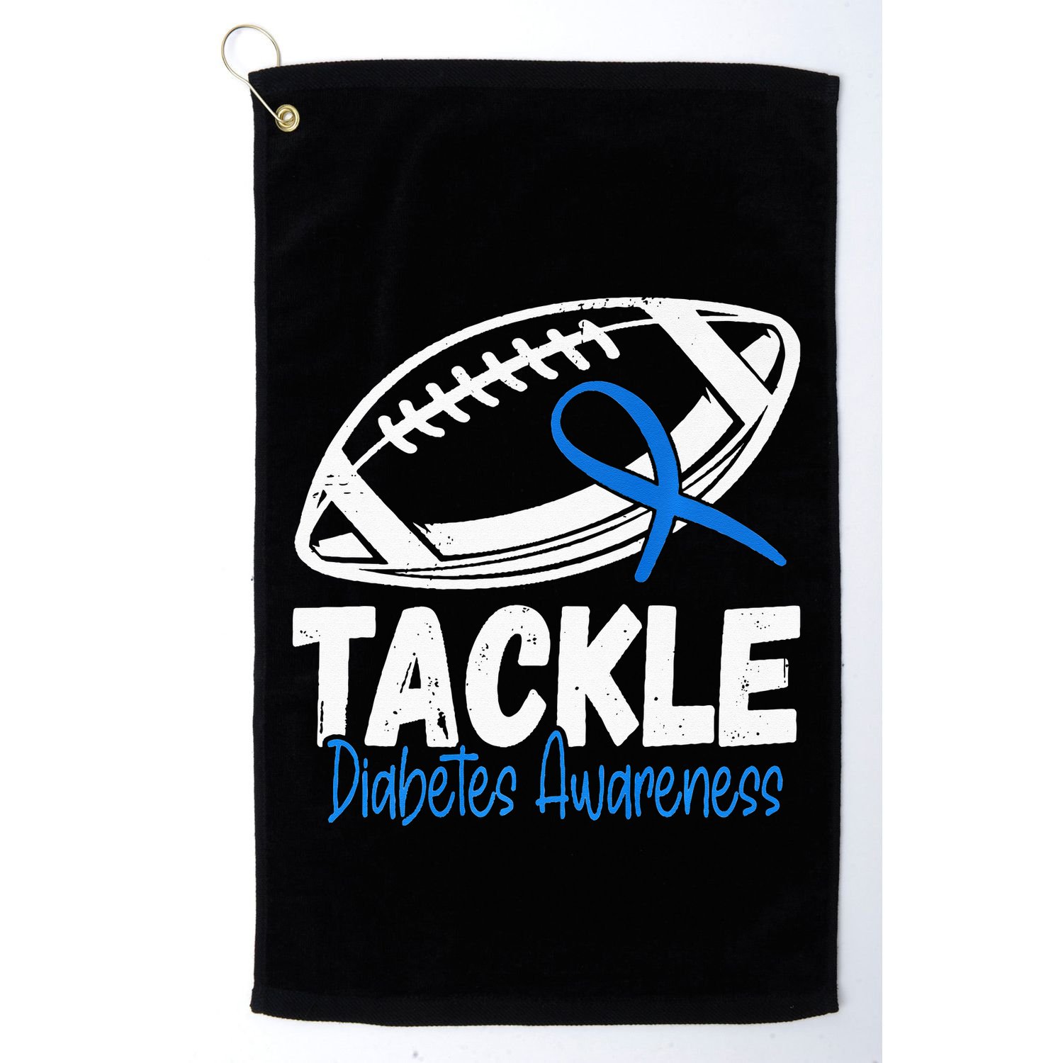 Tackle Diabetic Blue Diabetes Type 1 Awareness Warrior Golf Towel