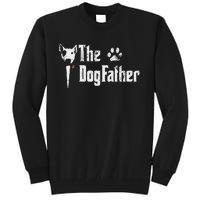 The Dogfather Bull Terrier Dad FatherS Day Gift Tall Sweatshirt