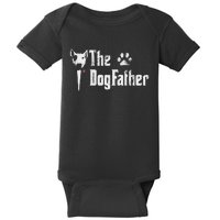 The Dogfather Bull Terrier Dad FatherS Day Gift Baby Bodysuit