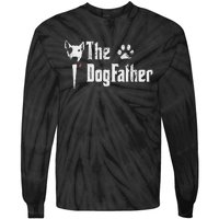 The Dogfather Bull Terrier Dad FatherS Day Gift Tie-Dye Long Sleeve Shirt