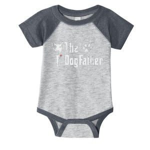 The Dogfather Bull Terrier Dad FatherS Day Gift Infant Baby Jersey Bodysuit