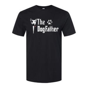 The Dogfather Bull Terrier Dad FatherS Day Gift Softstyle CVC T-Shirt