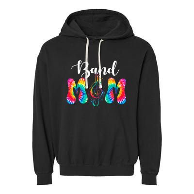 Tie Dye Band Mom Cool Mom MotherS Day Thanksgiving Women Garment-Dyed Fleece Hoodie