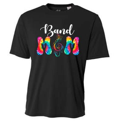 Tie Dye Band Mom Cool Mom MotherS Day Thanksgiving Women Cooling Performance Crew T-Shirt