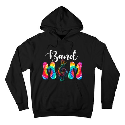 Tie Dye Band Mom Cool Mom MotherS Day Thanksgiving Women Hoodie