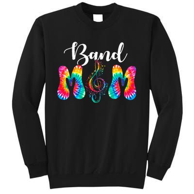 Tie Dye Band Mom Cool Mom MotherS Day Thanksgiving Women Sweatshirt