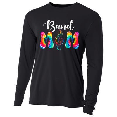 Tie Dye Band Mom Cool Mom MotherS Day Thanksgiving Women Cooling Performance Long Sleeve Crew