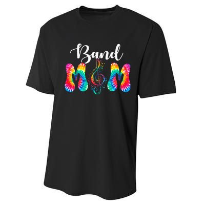 Tie Dye Band Mom Cool Mom MotherS Day Thanksgiving Women Performance Sprint T-Shirt