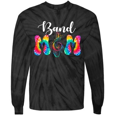 Tie Dye Band Mom Cool Mom MotherS Day Thanksgiving Women Tie-Dye Long Sleeve Shirt