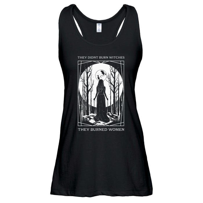 They Didnt Burn Witches They Burned Witch Feminist Ladies Essential Flowy Tank