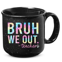 Tie Dye Bruh We Out Teacher Summer Break Last Day Of School 15oz Campfire Ceramic Mug