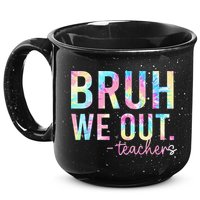 Tie Dye Bruh We Out Teacher Summer Break Last Day Of School 15oz Campfire Ceramic Mug