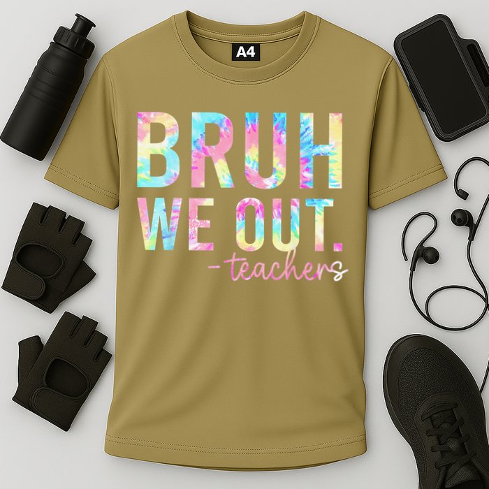 Tie Dye Bruh We Out Teacher Summer Break Last Day Of School Performance Shirt