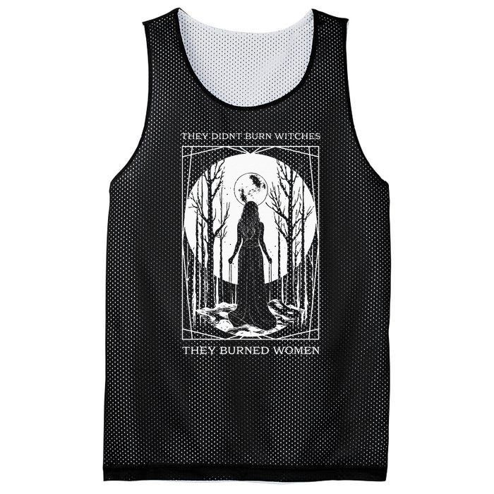 They Didnt Burn Witches They Burned Women Witch Feminist Mesh Reversible Basketball Jersey Tank