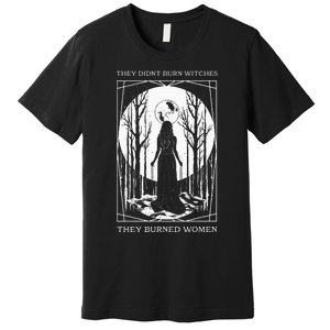 They Didnt Burn Witches They Burned Women Witch Feminist Premium T-Shirt