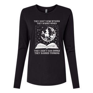 They Didnt Burn Witches They Burned Womens Cotton Relaxed Long Sleeve T-Shirt