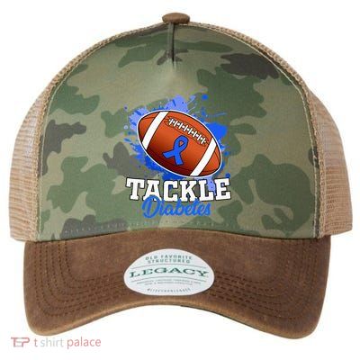 Tackle Diabetic Blue Diabetes Type 1 Awareness Warrior  Legacy Tie Dye Trucker Hat