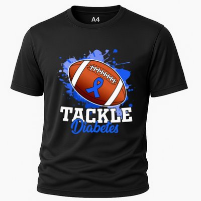 Tackle Diabetic Blue Diabetes Type 1 Awareness Warrior  Performance Shirt