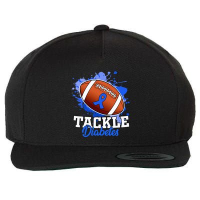 Tackle Diabetic Blue Diabetes Type 1 Awareness Warrior  Wool Snapback Cap