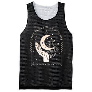 They DidnT Burn Witches They Burned Women Witchy Feminist Mesh Reversible Basketball Jersey Tank