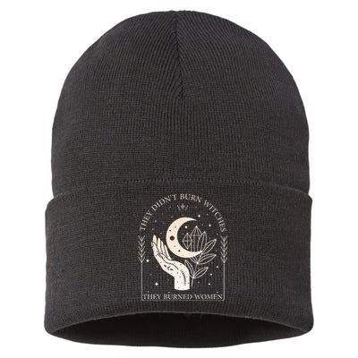 They DidnT Burn Witches They Burned Women Witchy Feminist Sustainable Knit Beanie