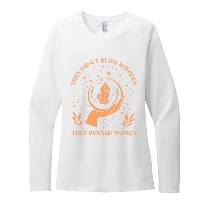 They Didnt Burn Witches They Burned Women Feminist Witch Womens CVC Long Sleeve Shirt