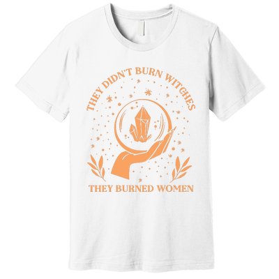 They Didnt Burn Witches They Burned Women Feminist Witch Premium T-Shirt