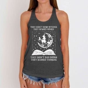 They DidnT Burn Witches They Burned Women's Knotted Racerback Tank