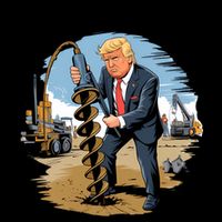 Trump Drill Baby Drill 16 in Basic Backpack
