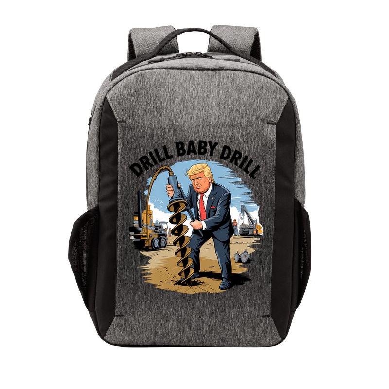 Trump Drill Baby Drill Vector Backpack