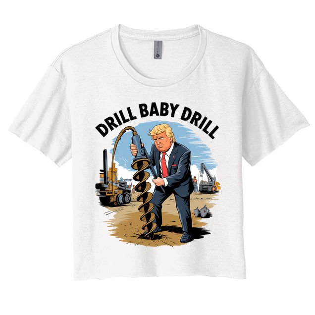 Trump Drill Baby Drill Crop Top