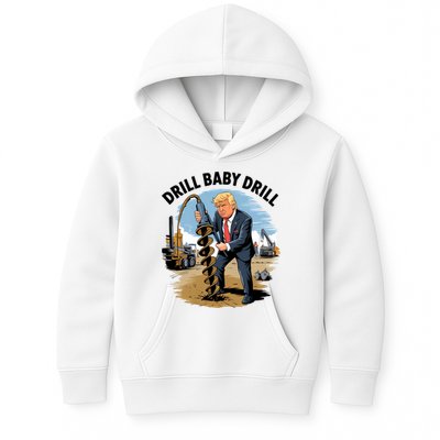 Trump Drill Baby Drill Kids Hoodie