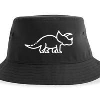 Triceratops Dinosaur Badge Sustainable Bucket Hat