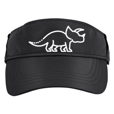 Triceratops Dinosaur Badge Adult Drive Performance Visor