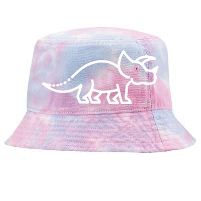 Triceratops Dinosaur Badge Tie-Dyed Bucket Hat